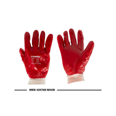 دستکش کار ضد اسید مچ کش دار