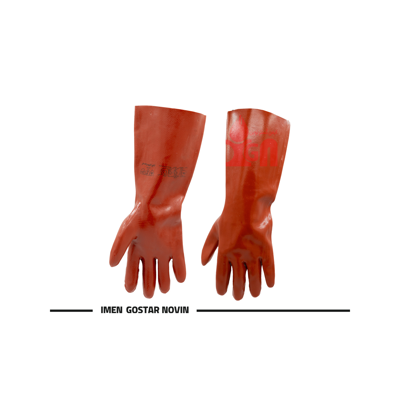 دستکش کار ضد اسید ساق بلند