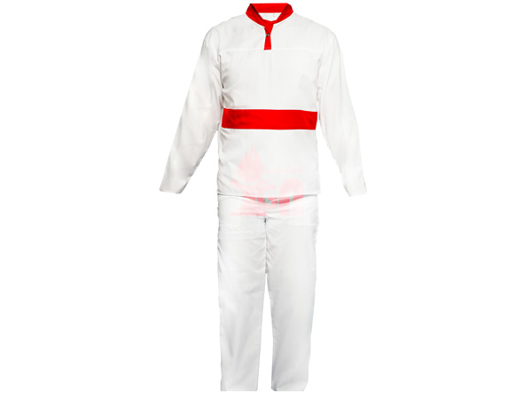 بلوز شلوار جلو بسته سفید