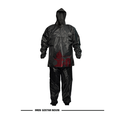 کاپشن و شلوار بادگیر ضد آب مشکی